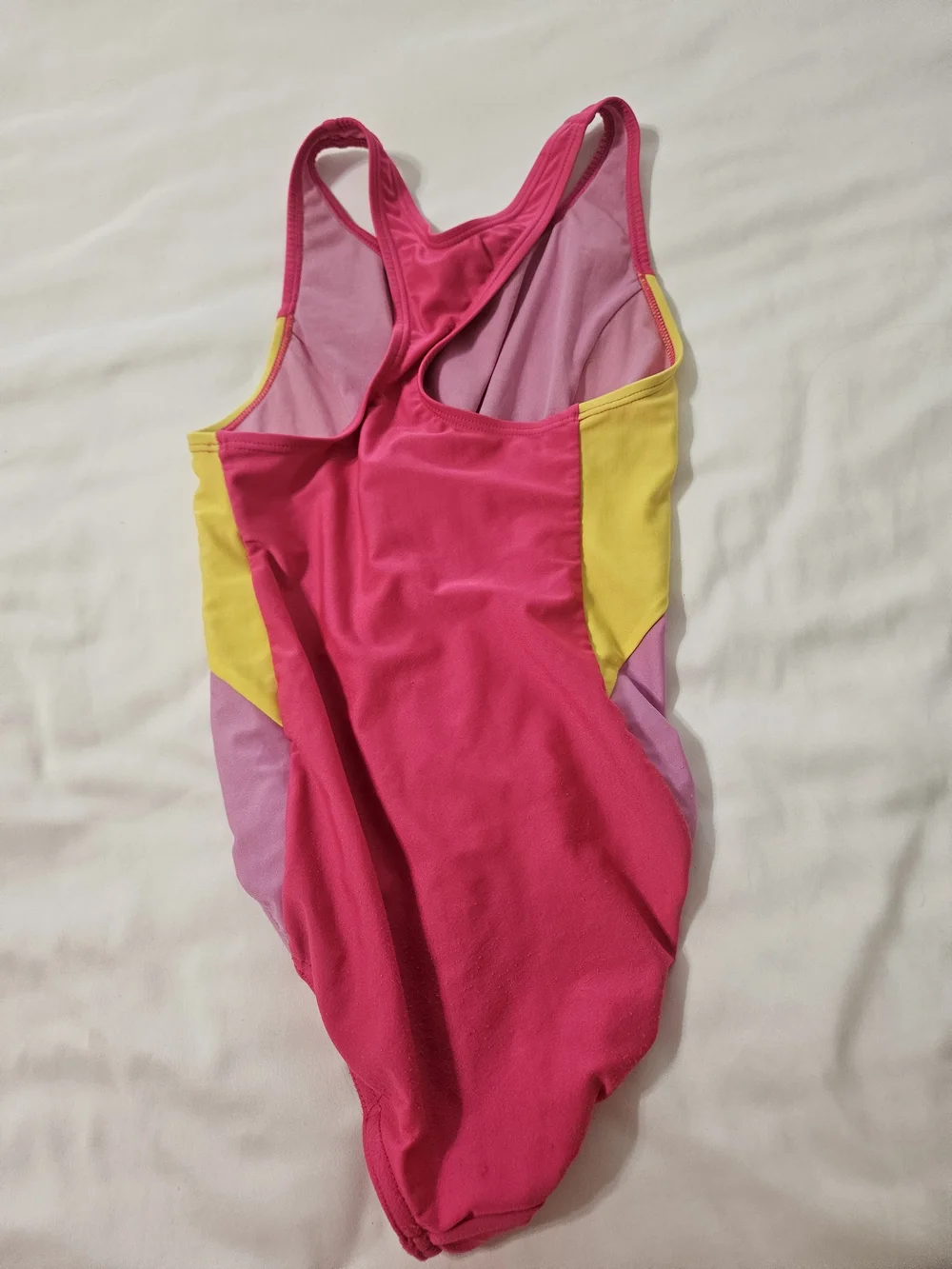3 Speedo Girls'  One-Piece Swimsuits and Justice Swim Cover Shorts